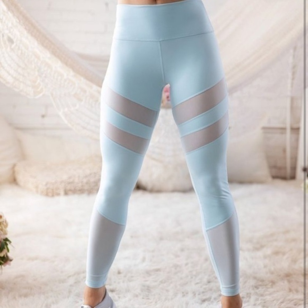 Popflex Active GYM FIT ☁️ Highness Leggings Sky Blue ☁️